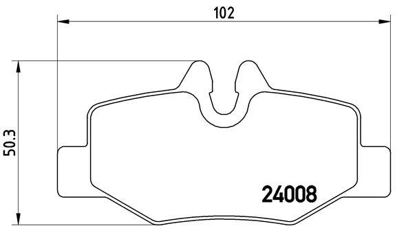 DISK.PL. MERCEDES VITO ZADNJA 03+ brembo