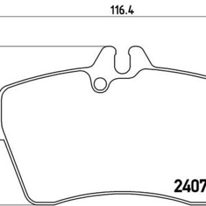 DISK PL. MERCEDES A KLASA W169 A160  04-12 brembo