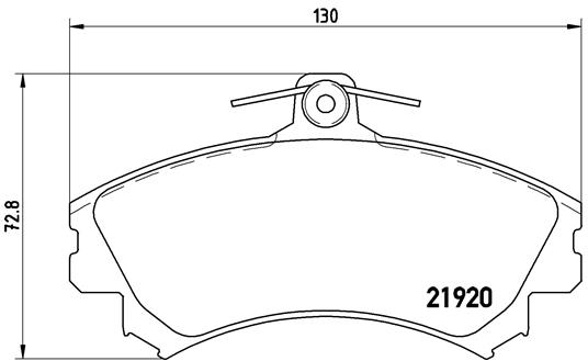 DISK PL. PR SMART FORFOUR brembo