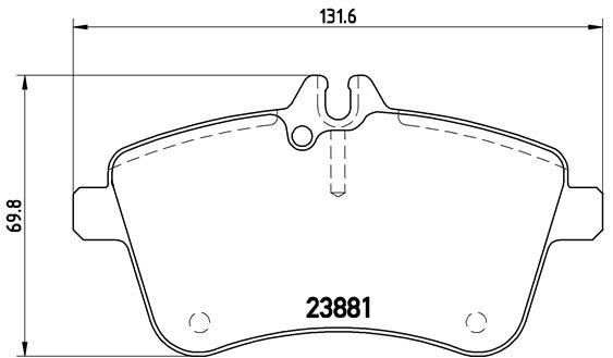 DISK PL. MERCEDES A/B KLASA W169/W245 brembo