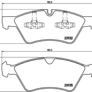 DISK PL. MERCEDES M/R/E KLASA W164/W251/W211 brembo