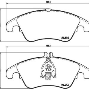 DISK PL. MERCEDES C/E KLASA S W212 / C W207 brembo