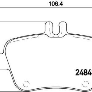 DISK PLOCICE ZADNJE MERCEDES A/B/CLA W176/W246 11+ brembo