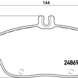 DISK PLOCICE PREDNJE MERCEDES A KLASA W176/W246 11+ brembo