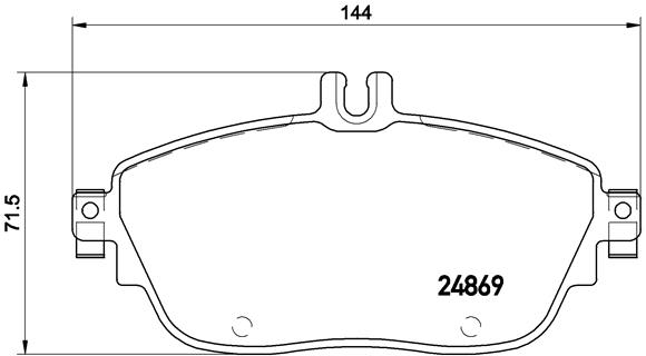 DISK PLOCICE PREDNJE MERCEDES A KLASA W176/W246 11+ brembo