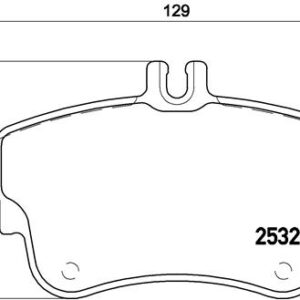 DISK PL. MERCEDES A/B KLASA A180/B180 11+ brembo