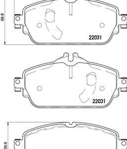 DISK PLOCICE PREDNJE MERCEDES C-CLASS W205 13+ brembo