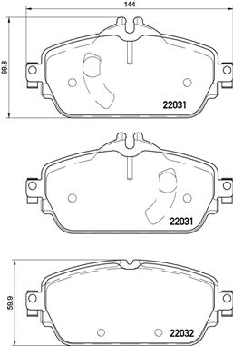 DISK PLOCICE PREDNJE MERCEDES C-CLASS W205 13+ brembo