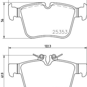 DISK PLOCICE ZADNJE MERCEDES C-CLASS W205 13+ brembo