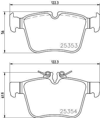 DISK PLOCICE ZADNJE MERCEDES C-CLASS W205 13+ brembo