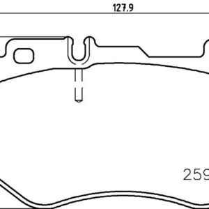 DISK PL. MERCEDES C CLASS W205 12+ brembo