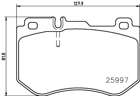 DISK PL. MERCEDES C CLASS W205 12+ brembo