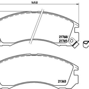 DISK PLOCICE PREDNJE PSA 4007/C CROSSER 07+ brembo
