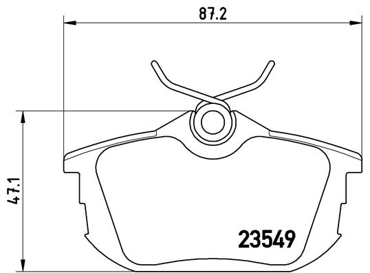 DISK PL. MITSUBISHI/VOLVO S40/CARISMA COLT 97+ brembo