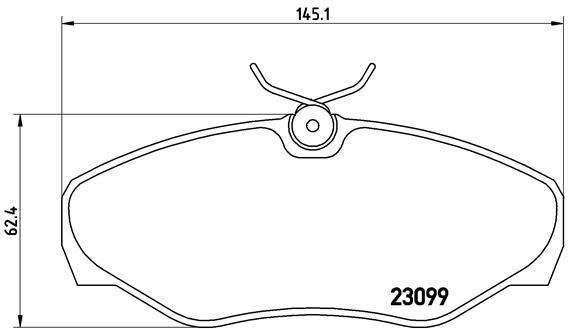 DISK PL. OPEL/RENAULT/VIVARO/TRAFFIC II brembo