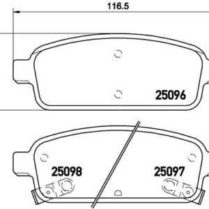 DISK PL. ZAD. OPEL/CHEVROLET ASTRA J/CRUZE brembo