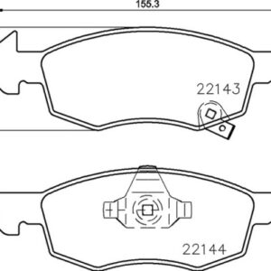 DISK PL.OPEL CORSA E 14+ brembo