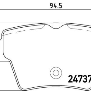 DISK PL. ZADNJE PEZO 307 207 / C4 CITROEN brembo