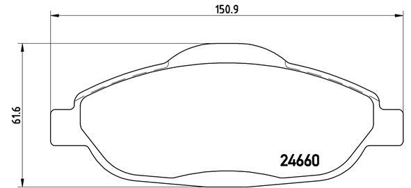 DISK PL. PSA/PEUGEOT 3008/308 07+ brembo