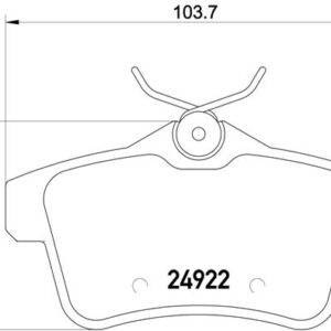 DISK PL. PSA DS4/DS5/3008/5008 1.6/1.6HDI brembo