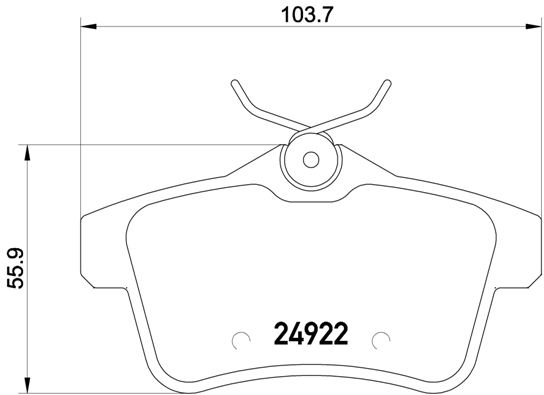 DISK PL. PSA DS4/DS5/3008/5008 1.6/1.6HDI brembo