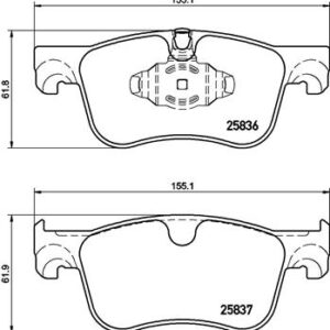 DISK PL. CITROEN C4 PICASSO 2 / GRAND PICASSO 2 13+ brembo