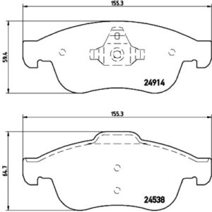 DISK PL. RENAULT MEGANE III 08+ brembo