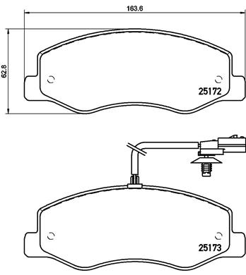 DISK PL. OPEL MOVANO/MASTER 2.3 CDTI/DCI DO 13 brembo