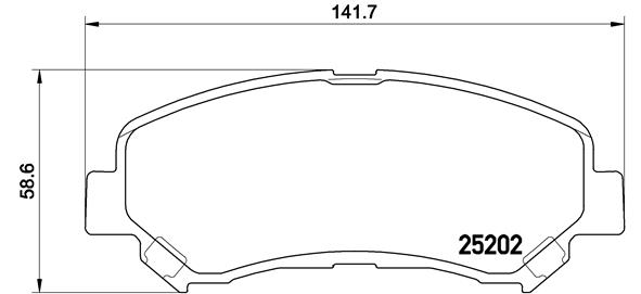 DISK PL. NISSAN QASHQAI 07+ brembo.