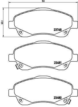 DISK PL. TOYOTA AVENSIS/COROLLA brembo