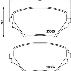 DISK PLOCICE PREDNJE TOYOTA RAV 4 II 00+ brembo