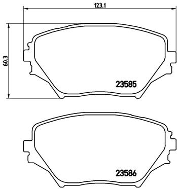 DISK PLOCICE PREDNJE TOYOTA RAV 4 II 00+ brembo