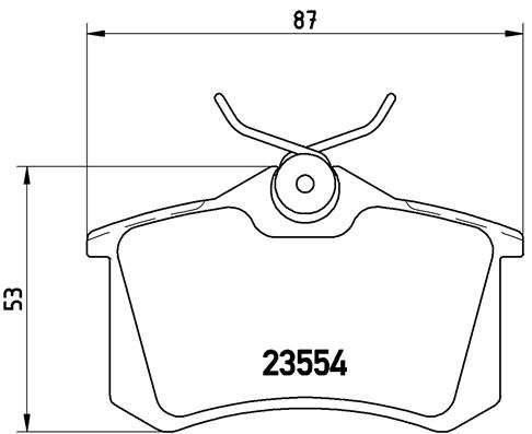 DISK PL. ZADNJE VW 17.2 MM brembo