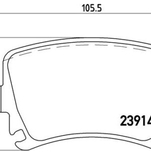 DISK PL. ZAD. VW/AUDI G-5/A4 brembo