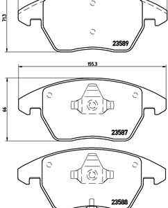 DISK PL. VW G-5/PASSAT 3C5 / TOURAN