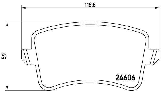 DISK PLOCICE ZADNJE AUDI A4 / A5 / Q5 brembo