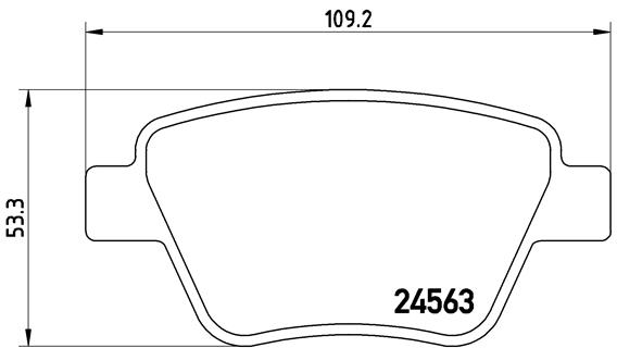 DISK PLOCICE ZADNJE VW/SKODA GOLF VI/SUPERB 06+ brembo