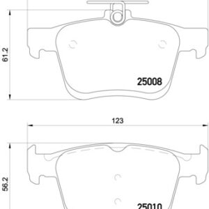 DISK PL. ZAD. VW/AUDI GOLF VII/ A3 12+ brembo