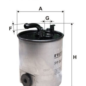 FILTER NAFTE MERCEDES SPRINTER/VITO/A-CLASS 00+ filtron