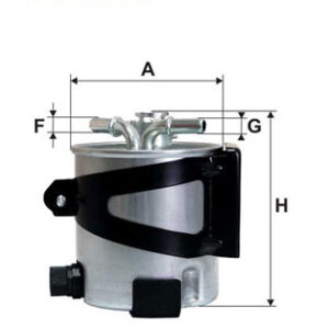 FILTER NAFTE RENO 2.0 DCI / MEGANE 2 1.5 DCI filtron