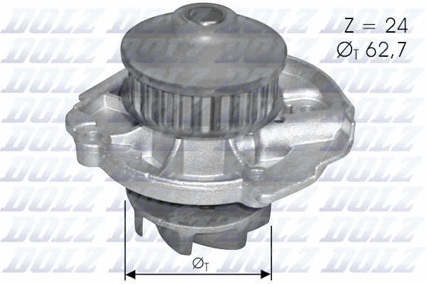 PUMPA VODE FIAT LANCIA 1.2 PUNTO PANDA DOBLO 24 ZUBA