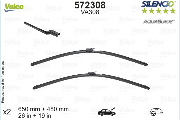 METLICE BRISACA VOLVO XC60 17+ 650/480 SA GRIJACEM I PRSKALICOM valeo