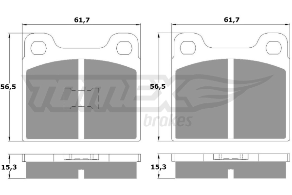 DISK PLOCICE PREDNJE VW GOLF 1/JETTA 1/PASSAT tomex
