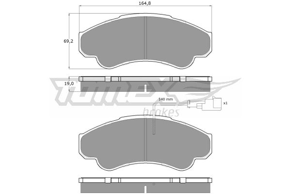 DISC PLOCICE PREDNJE PSA/FIAT DUCATO/JUMPER 02+ tomex