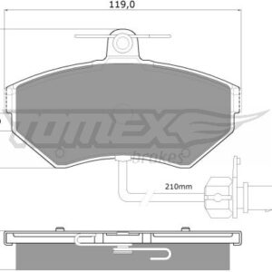 tmx_tx2013-121_wm_01.jpg DISK PLOCICE PREDNJE AUDI A4 19.2 MM 95-08 tomex